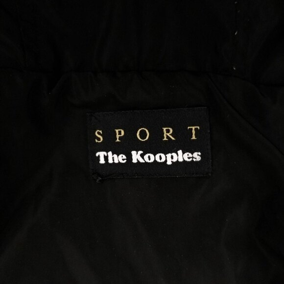 The Kooples Sport Reversible Windbreaker Hoodie Jacket Zip Up Mens Medium Black - Picture 8 of 11